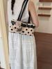 Korean Polka Dot Underarm Bag: Women's Simple Fashion Shoulder Handbag