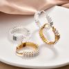 2025 New Retro Pearl Letter Hoop Earrings - Unique Design Dangle Earrings for Women