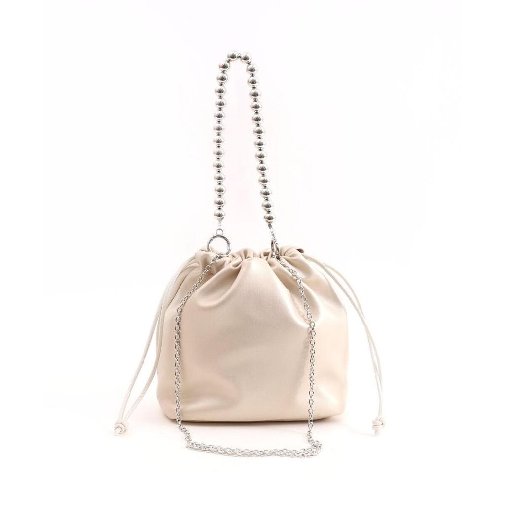 Cuco Drawstring Bag with Ball Chain, 2513111026, Gray (012)