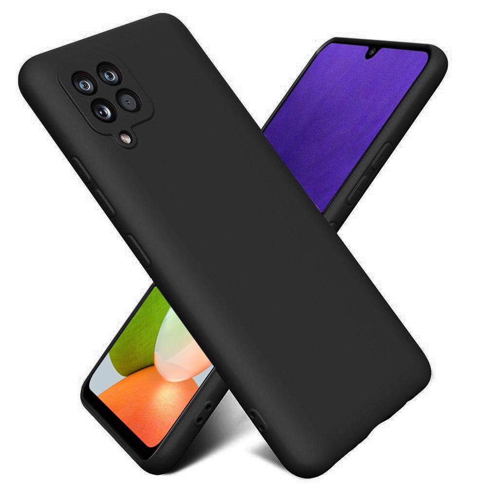 Case for Samsung Galaxy A22 / M22 4G / LTE, Silicone Lite, black