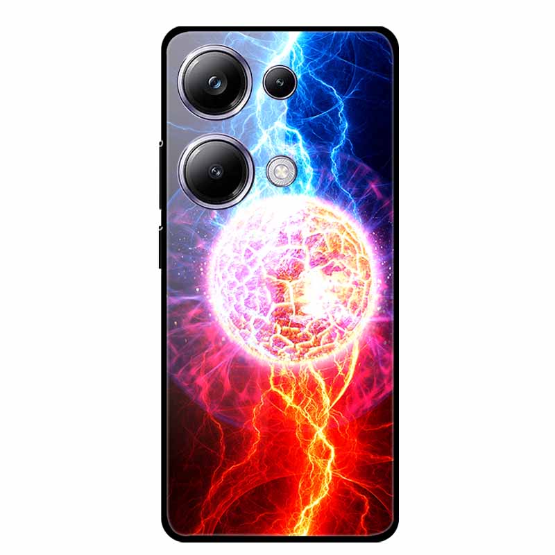 Glass Back Cover For Xiaomi Redmi Note 13 Note13 Pro Case Soft Bumper Hard Tempered Glass Case For Redmi Note 13 Pro Phone Case