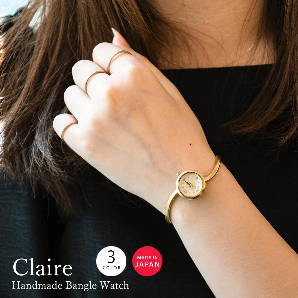 Moola Claire Watch Bangle Stylish Brass Gift Made In Japan Watch B Women's