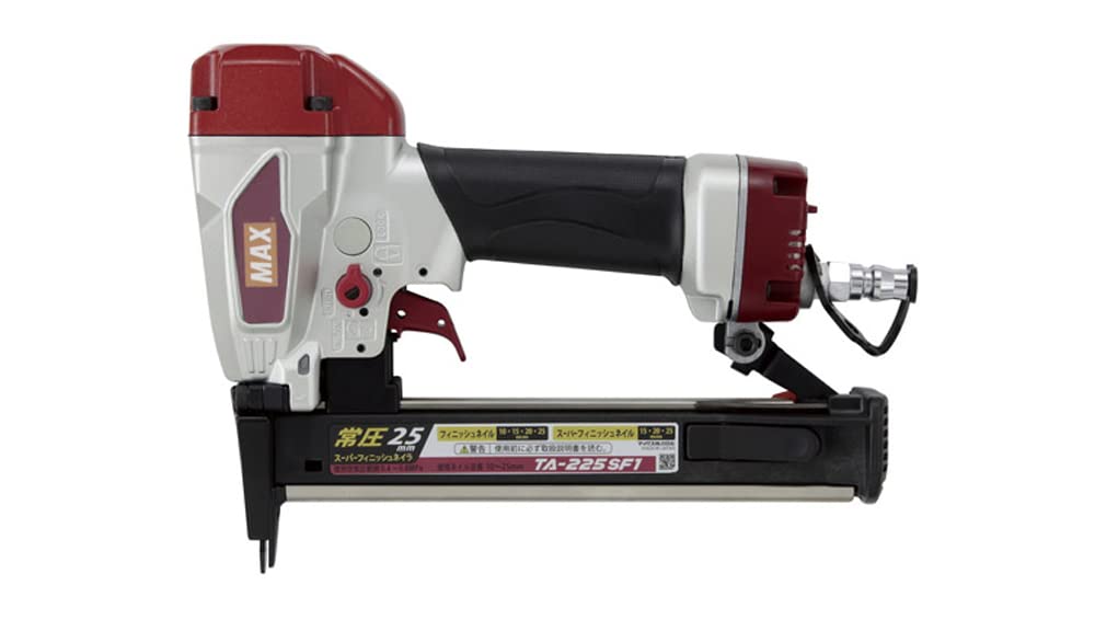 

MAX Super Finish Nailer TA-225SF1 (TA92635), Red and Black