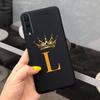 For Samsung Galaxy A50 A50S A30S Case Silicone Letters Crown Back Cover Phone Cases For Samsung A50 A 50 30 S A307F A507F Fundas