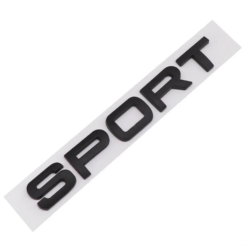 3D ABS SPORT Letters Emblem Car Rear Trunk Badge For Discovery Evoque L494 L320 Sport Sticker Accessories