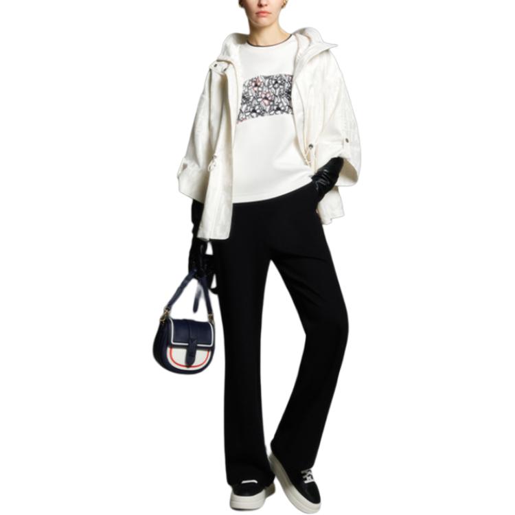 Fila Emerald Checkered Straight Leg Knit Casual Pants Women Bottoms Black F11W414802F-BK