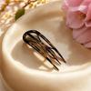 Crystal U-Shaped Hairpins, Elegant And Easy Oval Leopard Print Hair Additions, Suitable for Valentine'S Day