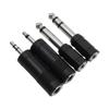 4PCS 3.5mm To 6.35mm Stereo Headphone Adaptor Connector Converter 6.3mm 1/4 Inch
