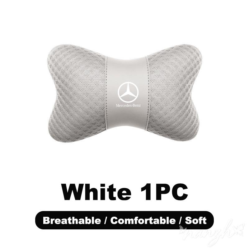 Car Headrest Neck Support For Mercedes Benz A C E S G Class GLC CLE GLB GLS W177 W213 Seat Lumbar Cushion Breathable Keychain OY4