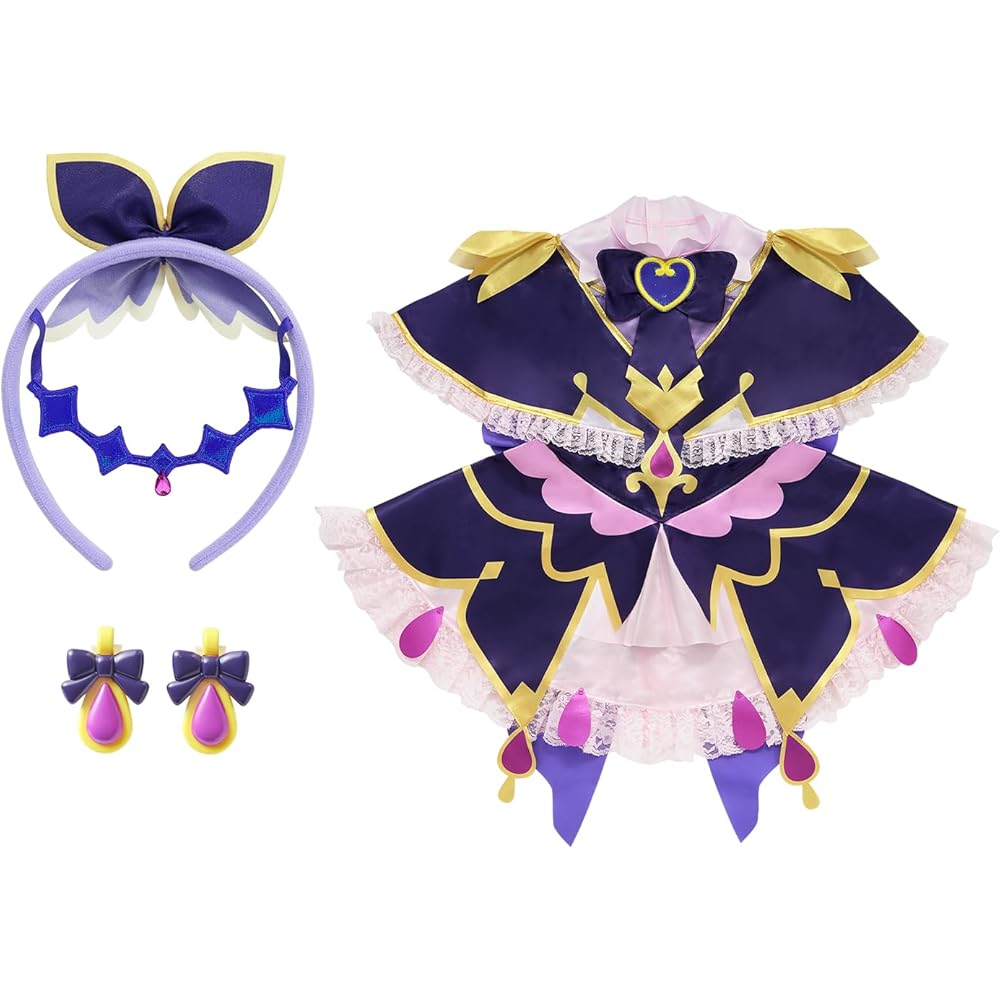 Bandai Precure Transformation Costume Cure Arcana Shadow Role Play Set for Ages 3 and Up