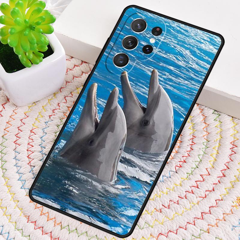 Ozean Delfin Tanz Und Springen Silikon Handyhülle Für Samsung Galaxy note 10 pro S26 S25 S24 S23 S22 S21 Plus Ultra Capa Cover