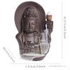 Chinese Style Backflow Incense Burner, Sculpture Purple Sand, Aromatherapy Furnace, Home Decor, Tibetan Buddha, Bodhisattva, 1Pc