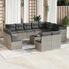 VidaXL Garden Lounge Set with Cushions 13 Pcs, Patio Sofas, Outdoor Furniture Set, Modern, Light Grey 3218482