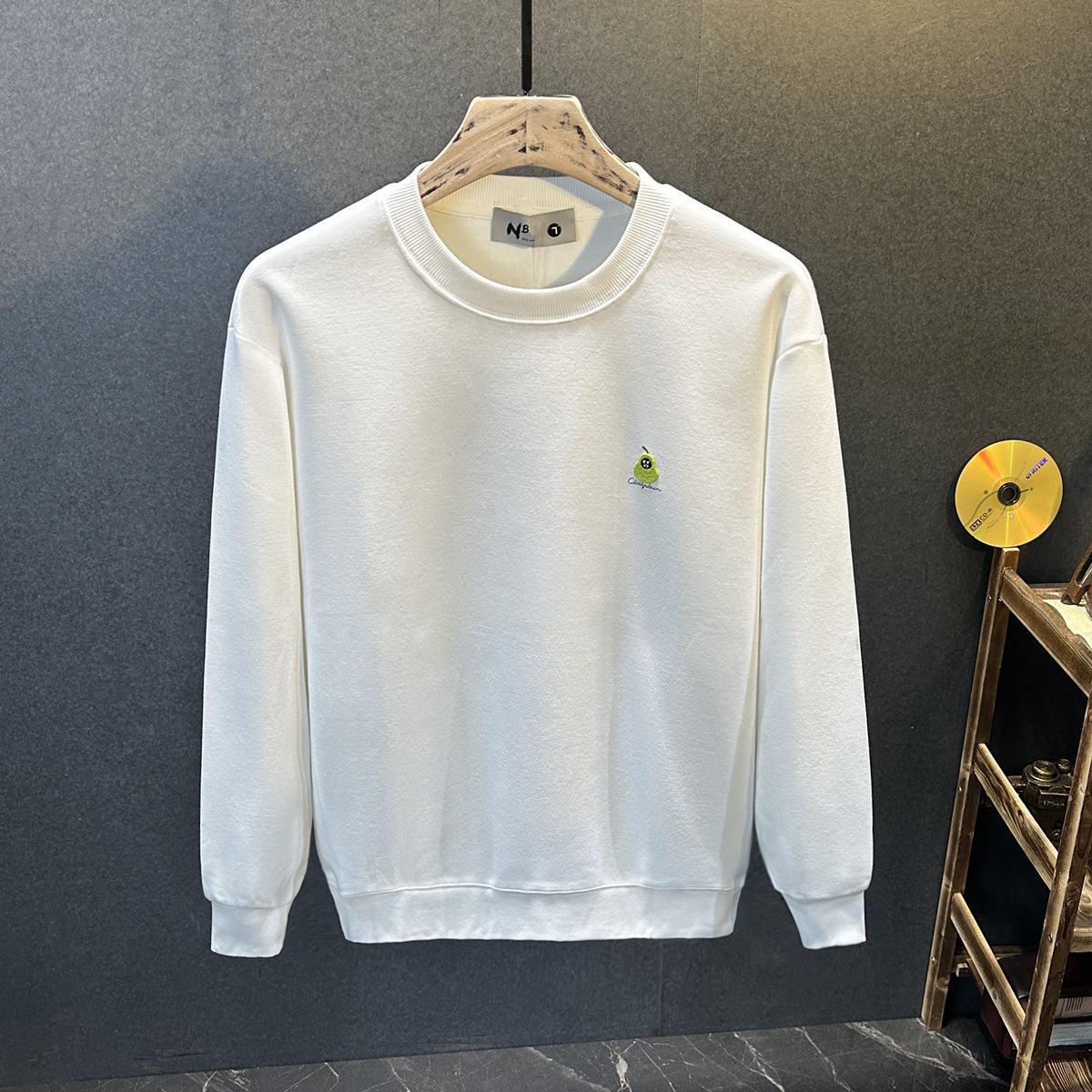 

Men s Trendy Plain Embroidered Hoodie - Autumn/Winter Casual Loose Fit Pullover XL