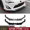 Front Lip Splitter Spoiler for Toyota 86/GT86/FT86 2012-2016: Exterior Trim Modification