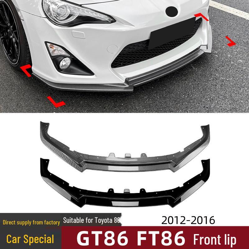 Front Lip Splitter Spoiler for Toyota 86/GT86/FT86 2012-2016: Exterior Trim Modification