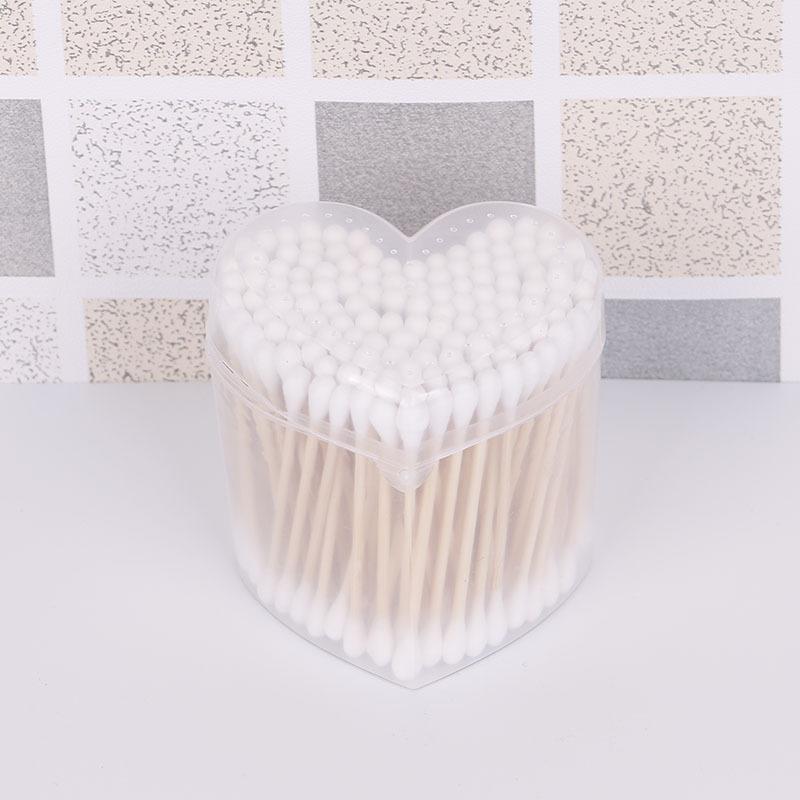 150 Boxed Paper Card Double-Ended Cotton Swabs, Disposable Cosmetic Cotton Swabs, Cleaning Cotton Swabs *6pcs