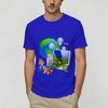 Frutiger Aero World Vaporwave 100 Cotton TShirt For Unisex Summer Vintage T Shirts Crew Neck Leisure Tees Plus Size Printed Tops