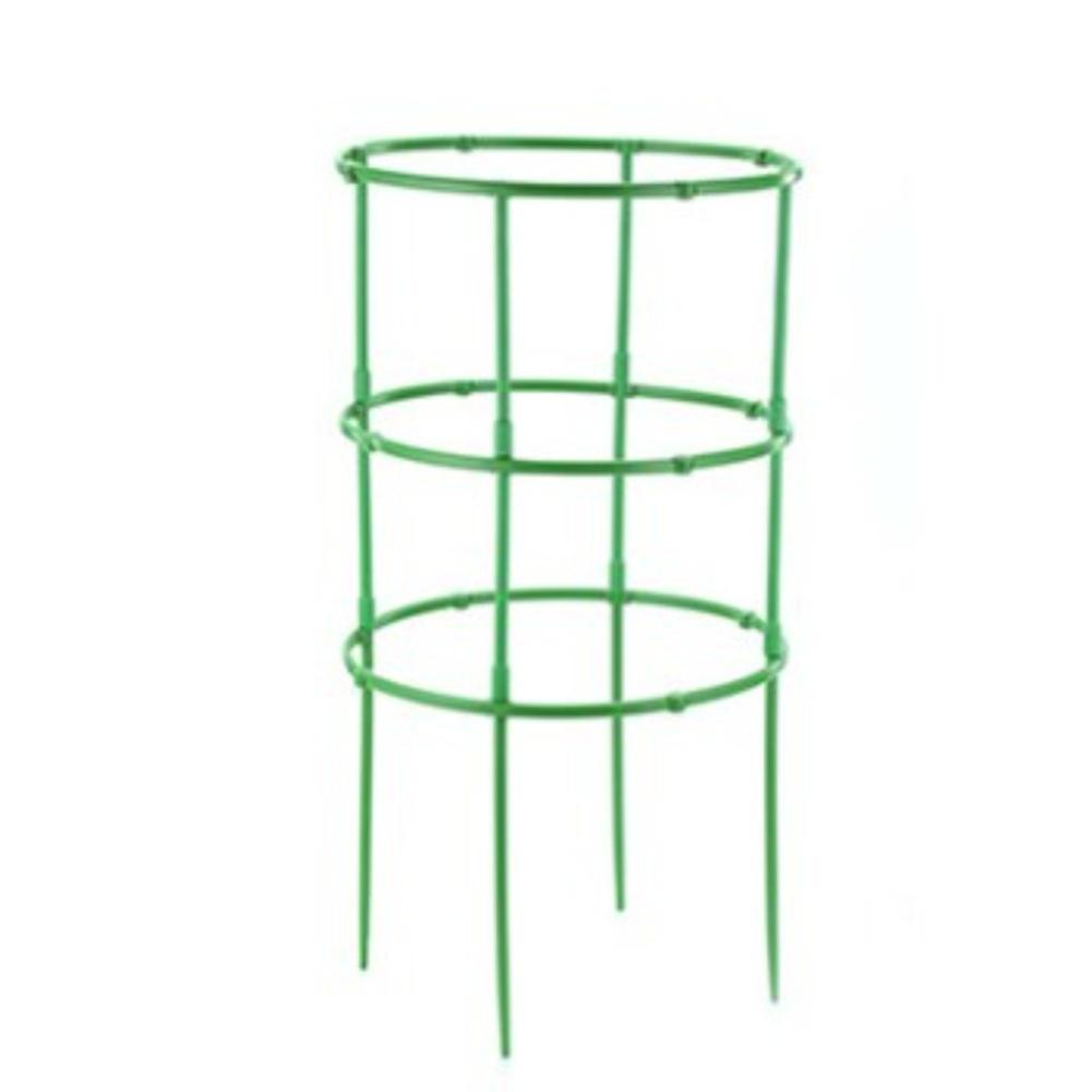 Plastic Modular Plant Support Bracket For Indoor Outdoor Climbing Flowers Vines Garden Stake Green Three Layer Frame
