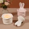 Silicone Craft Mold Rabbits Ear Shape Box Molds for Creating Candle Containers and Organizers Great for Handmade Gifts