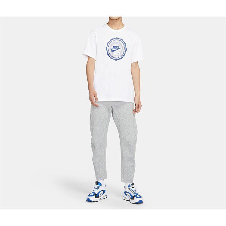 Nike T Shirts Men's White Crew Neck Moderate Straight Fit CW0482-100