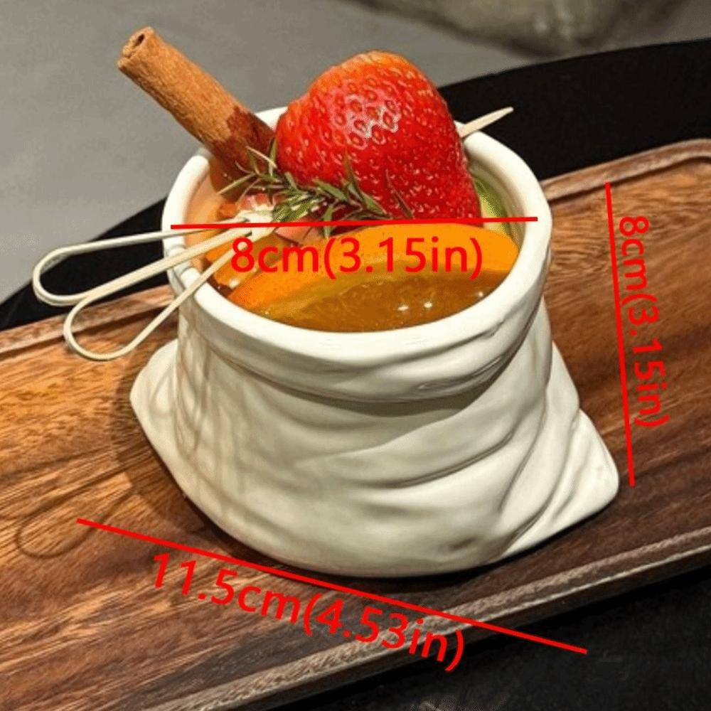 Non-slip Bag Ceramic Cups Large-caliber Irregular Mugs Tea Cup Coffee Cups  Household