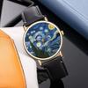 Casual Draw Painting Watches Impressionist Art Wristwatch Clock  Elegant Ladies