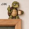 Holiday Door Frame Sign Middle Finger Animal Corner Sign, Funny Wooden Durable Wood Ornaments Decoration, Wall Hanging Ornament for Festive
