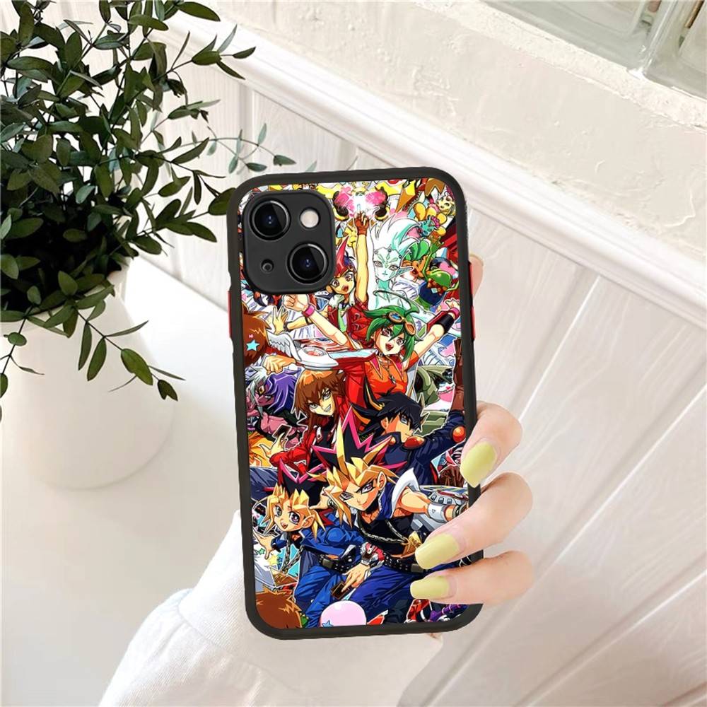 Amine Yu Gi Oh Classic Matte Transparent Phone Cover For IPhone Case 16 15 14 13 12 11 Pro Max X XS Max Plus