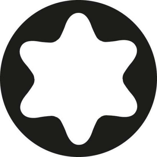 WERA Torx Screwdriver TX25 Cutting 89mm Overall 060189 Bit, 6.35mm Drive, Edge, Length,