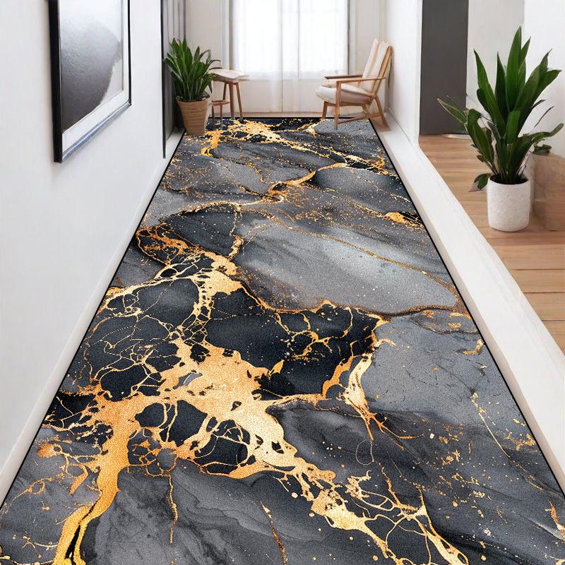 Tappeti Lunghi Stile Marmo Nordico per Corridoi Tappeti Antiscivolo Lavabili per Hall di Ville Passaggi Corridoi Casa Hotel Tappetino Personalizzabile