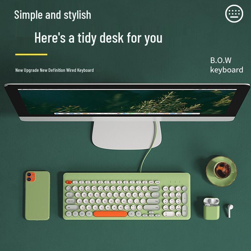 B.O.W Multi-System Ultra-Thin Silent Office Keyboards
