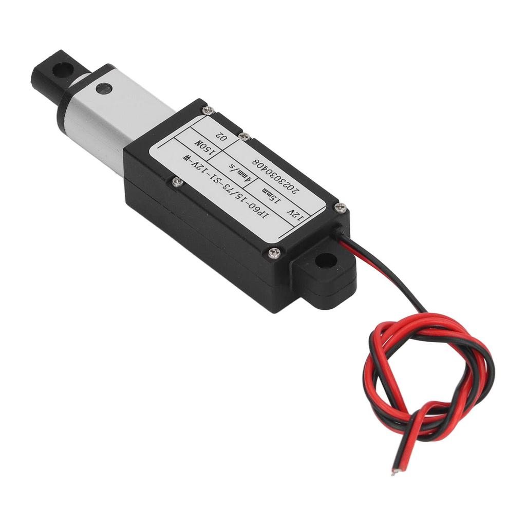 Electric Micro Linear Actuator, Aluminum Alloy 15mm Stroke Industrial Mini Motion (No Bracket)