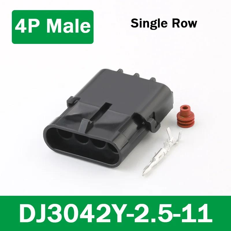 5/20/100Sets Delphi 2.5 Series GM Automobile 1/2/3/4/6Pin Waterproof Male&Female Connector Plug 12010975 DJ302/3/4/61Y-2.5-11/21