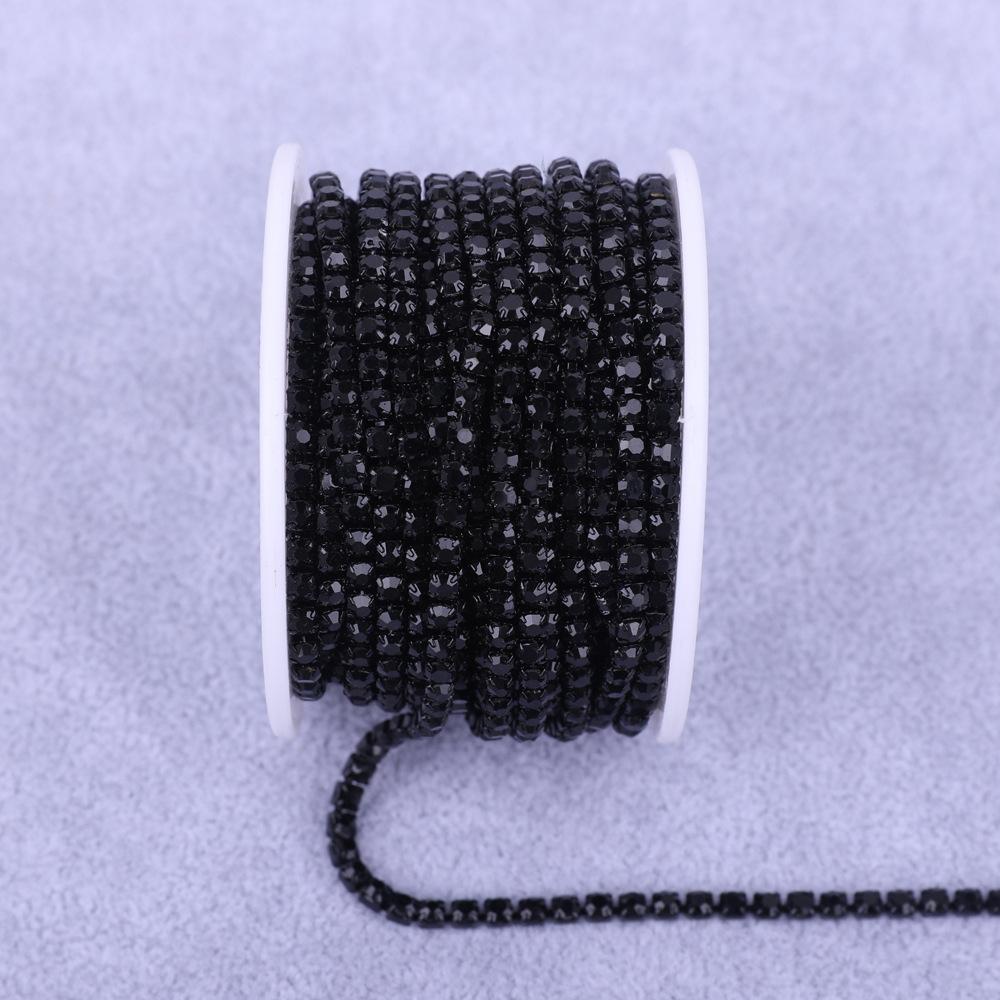 Electrophoresis Bottom Rhinestone Chain Colored Crystal Chain Diy Mobile Phone Case Claw Diamond Chain Jewelry Clothing Wedding Accessories