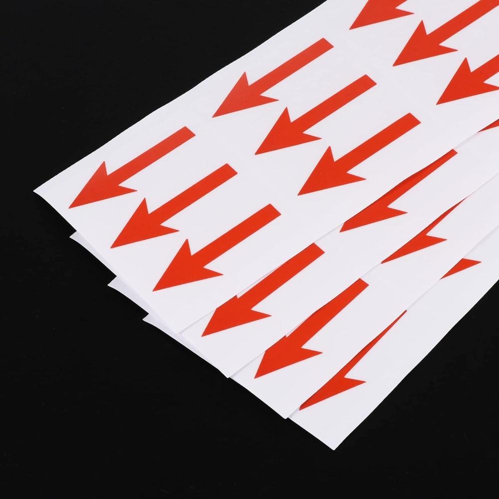 4 Sheet Arrow Stickers Rectangle Self-Adhesive Labels Wall Marking   Industrial Work