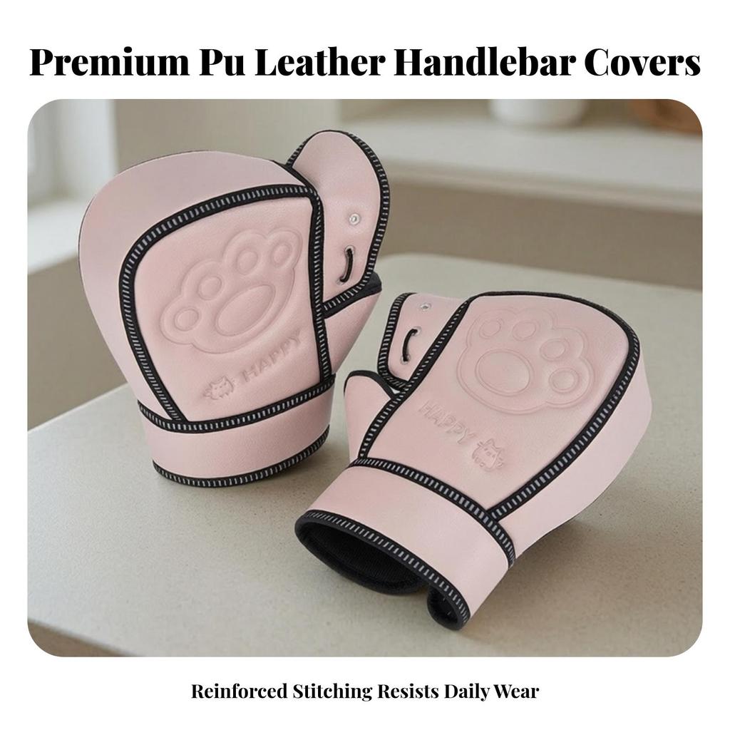 Waterproof Motorcycle Handlebar Mitts | Widened Elongated Cuff,