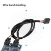 Mainboard 9-Pin USB Header Stecker 1 auf 4 Buchse Verlängerungs-Splitterkabel USB 9-Pin Anschluss