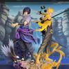 38cm Naruto Shippuden Figurine Naruto Uzumaki Uchiha Sasuke Japanese Anime PVC Action Figure Toy Statue Collection Figure Doll