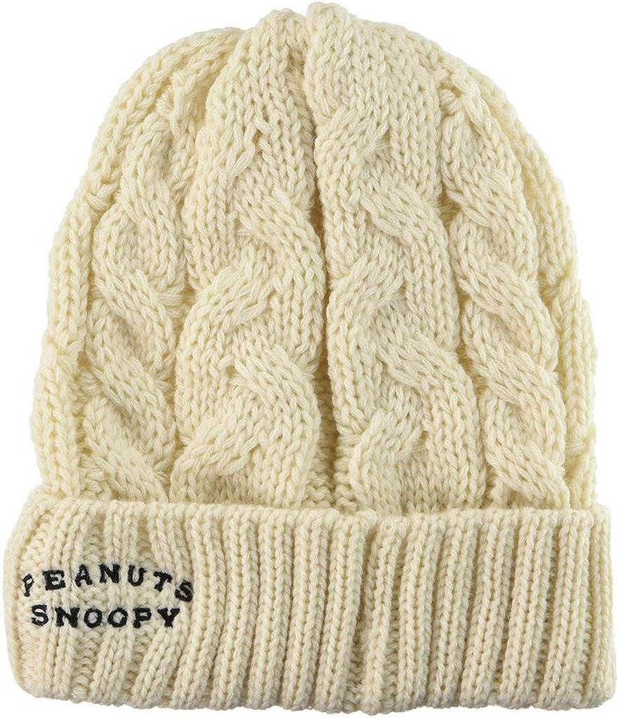 [Unshapeau] Peanuts [Peanuts] Knit Cap PEANUTS [Peanuts] Knit Cap Snoopy 478-1040 White 56.5~58.5cm