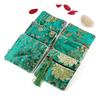 Chinese Brocade Jewelry Bag Handmade Silk Embroidery Padded Small Zipper Tassel Jewelry Organizer Storage Pouch Satin Gift Bag