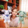 Colorful Rabbit Scarf Plush Toy Cute Cartoon Kid Companion Birthday Gift Doll