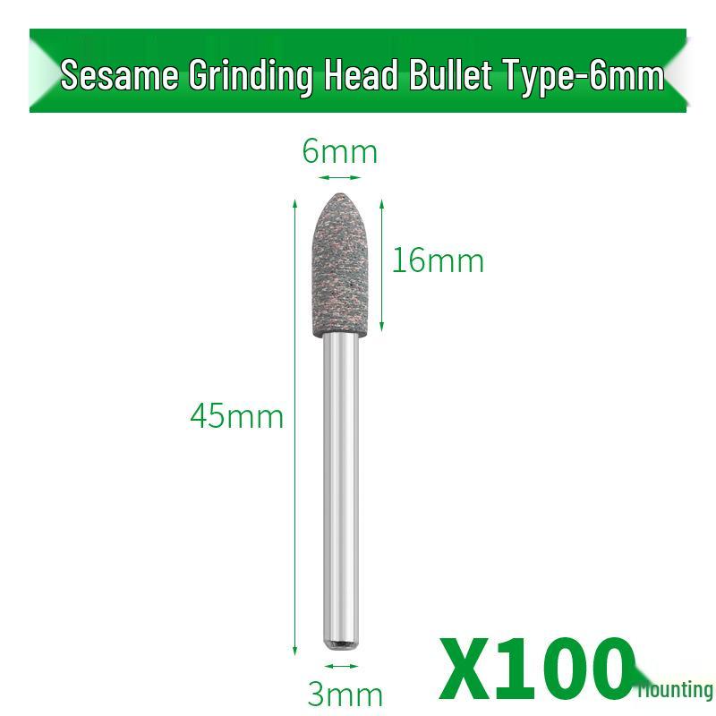 Gummi- und Sesam-Schleifkopf für Metall-, Jade- und Formenpolitur