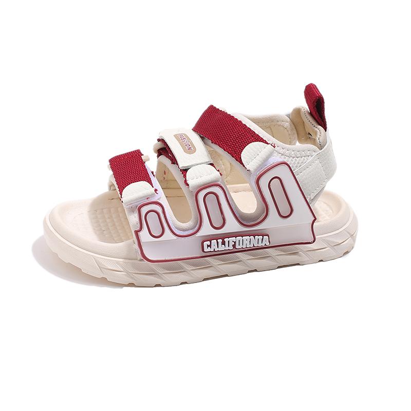 

Брендові літні дитячі пляжні босоніжки для дівчаток Дитяче взуття Легке протиковзаюче взуття на м’якій підошві для хлопчиків Спортивне взуття на відкритому повітрі Сандалі для немовлят 26 вина червоного кольору