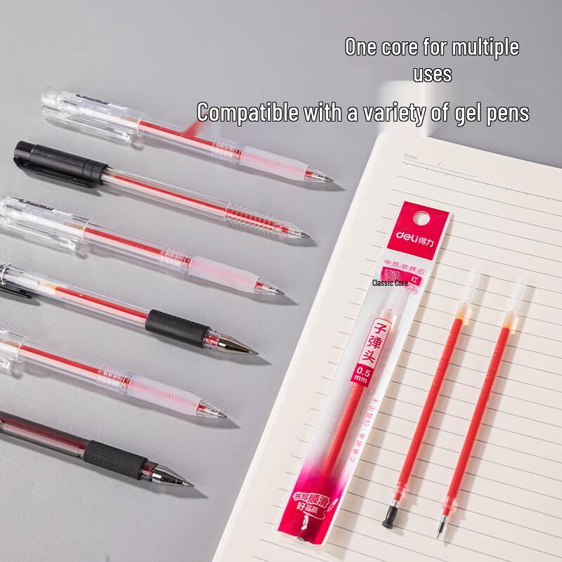 Deli S760 Bullet Tip Gel Pen Refill