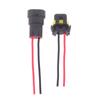 1/2Pcs 9005 Single Slot With Wire 10Cm Bulb Socket Headlight Fog Lamp Male Plug Adapter Waterproof Automotive Connector