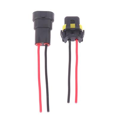 1/2 Stücke 9005 Einzelsteckplatz mit Kabel 10 cm Lampenfassung Scheinwerfer Nebelscheinwerfer Steckeradapter Wasserdichter Kfz-Anschluss