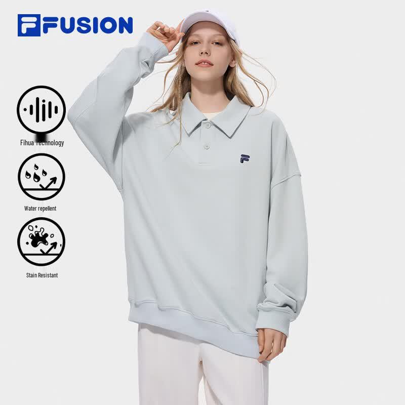 FILA FUSION Unisex Half-Zip Cotton Sweatshirt M