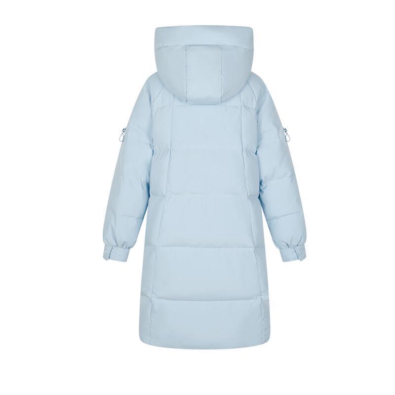 FivePlus Women's Hooded 90% Duck Down Mid-Length Puffer Jacket