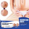 SOUTH MOON 4 Cerotti/Confezione Fogli in Silicone per Cicatrici, 4cm*15cm Nastro Autoadesivo Copri Cicatrici Riutilizzabile ed Efficace Strisce per la Cura della Pelle
